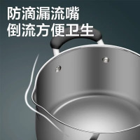 爱仕达(ASD) 22cm汤锅 304不锈钢炖锅可立盖厚底 电磁炉燃气通用 TS22L1Q