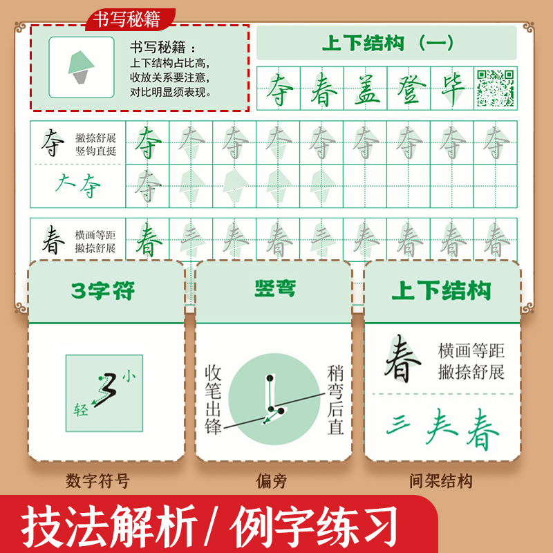 [美文进阶10本]行楷练字秘籍套装+见字如面美文全套*送钢笔墨囊 [正版]成人行楷练字秘籍速成练字帖初中生高中生唐诗宋词高清大图