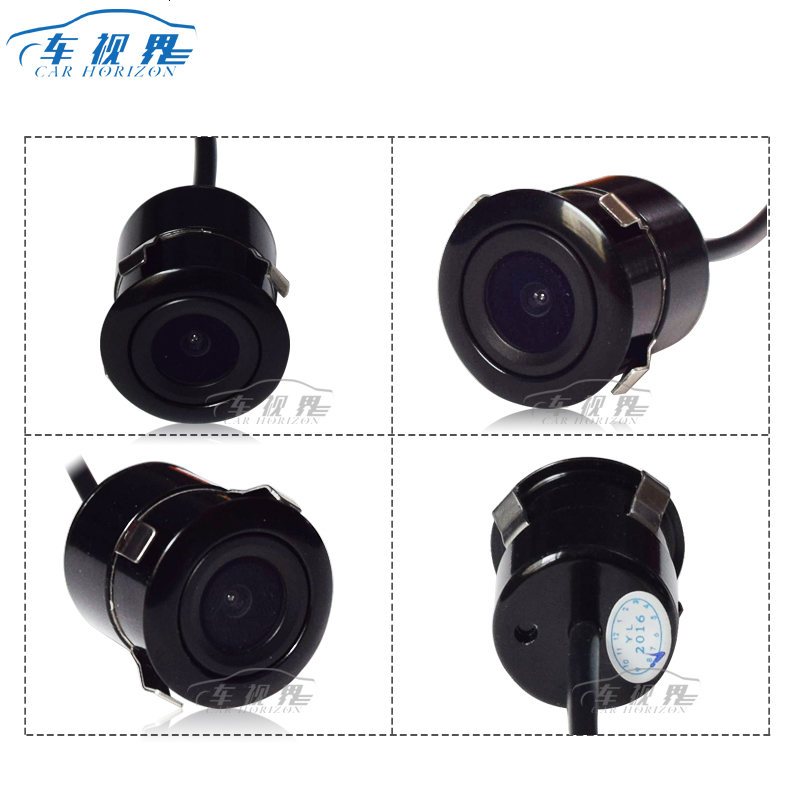 车载摄像头汽车高清CCD18.5MM开孔防水带标尺倒车影像