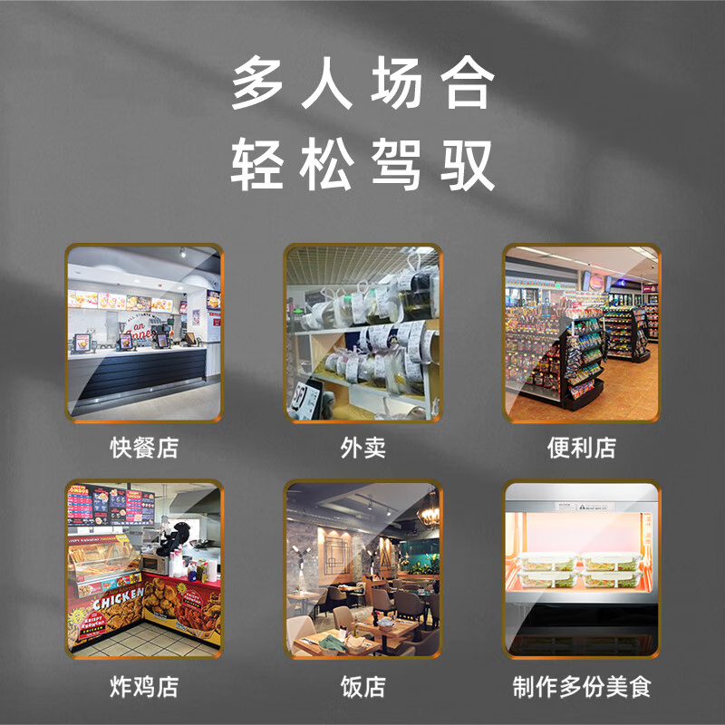 美的(Midea)微波炉商用17L大容量 大功率快捷加热一键解冻 EMC17G4V-SS高清大图