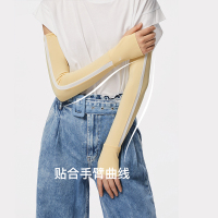 蕉下防晒手套防紫外线夏天薄款冰丝骑行防滑手套 薄荷绿/静谧蓝-M码