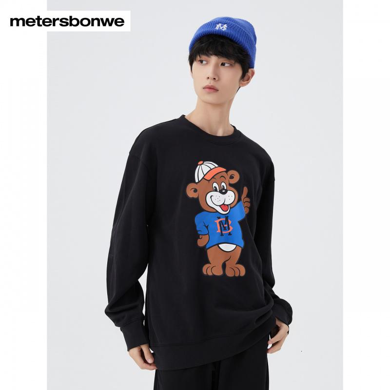 [1件5折价:109.5]美特斯邦威品牌形象印花圆领卫衣高清大图