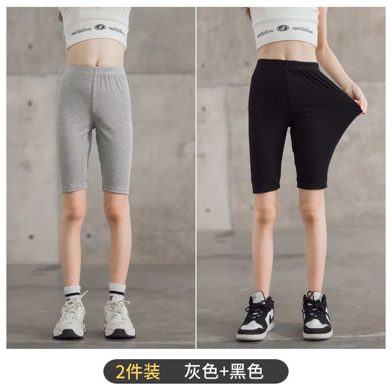 女童五分打底裤夏季薄款莫代尔儿童防走光大童夏装安全短裤配裙子