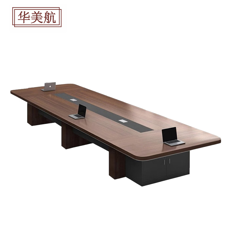 华美航 会议桌 4.0*1.5*0.76m张高清大图