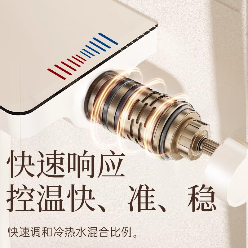 惠达(HUIDA)-BK7/BK7T淋浴花洒套装分体式无顶喷小户型极简花洒家用浴室置物台洗澡花洒 超大置物架高清大图