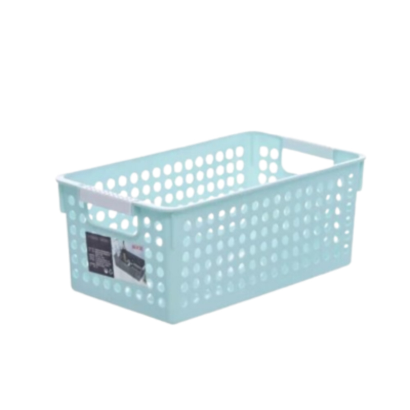 禧天龙(Citylong)L-7102收纳篮4个装(浅蓝) 桌面杂物盒置物筐浴室化妆整理筐