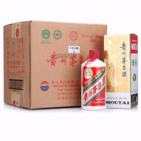 飞天53%vol 500ml*6贵州茅台酒(带杯)) 整箱装 酱香型白酒19年