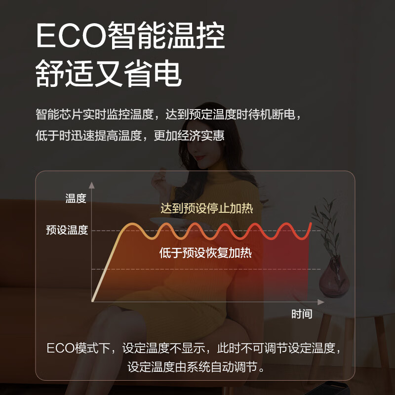 格力(GREE)折叠踢脚线家用大面积电暖器遥控IPX4级防水移动浴室干衣暖风机NJE-X6020B(货期3-6天)高清大图