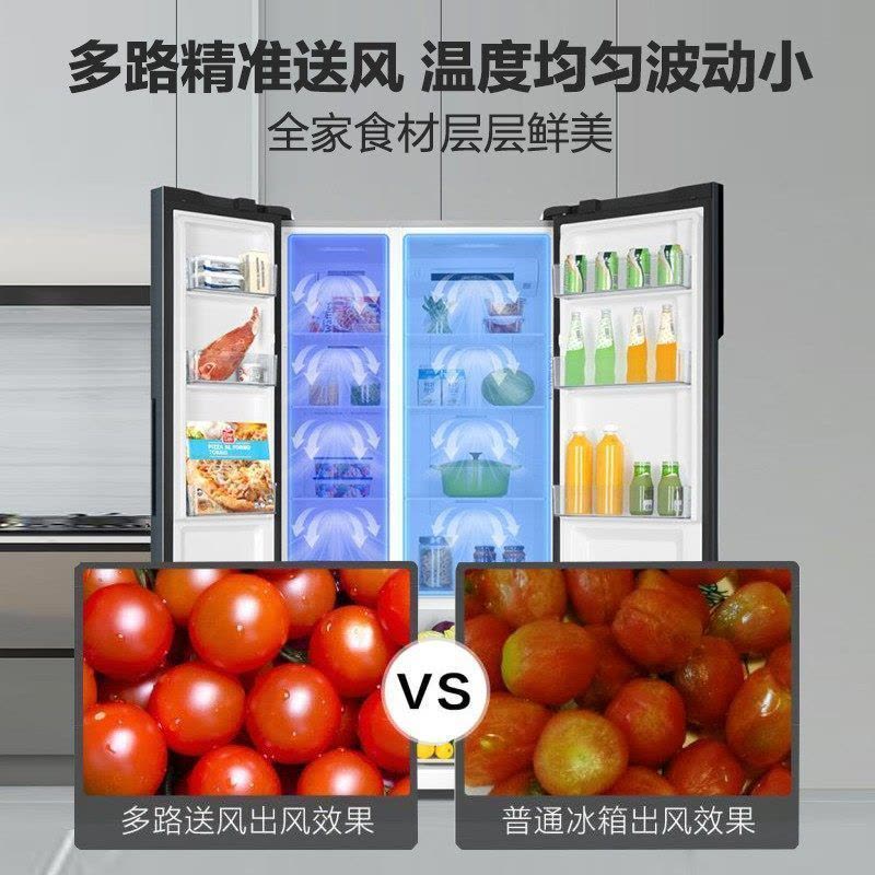 海尔(Haier) 对开门冰箱536L双开门家用 对开门大容量 一级变频无霜 BCD-536WGHSSEDC9U1图片