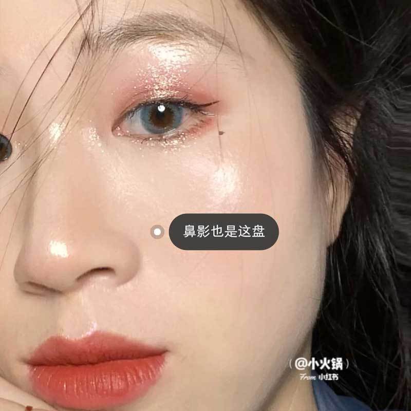 MU-双高光+暗影 三色一体盘[单只装] 高光修容盘三色一体盘哑光闪粉鼻影阴影立体瘦脸学生高光粉提亮