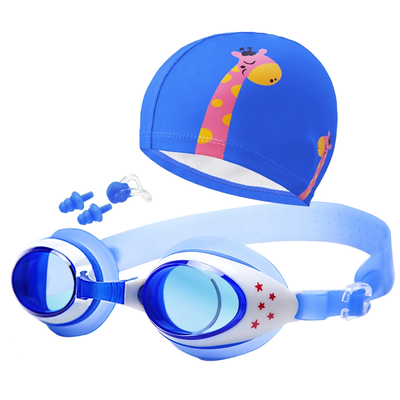 儿童游泳眼镜男女童闪电客314岁泳帽泳镜套装小孩宝宝游泳装备