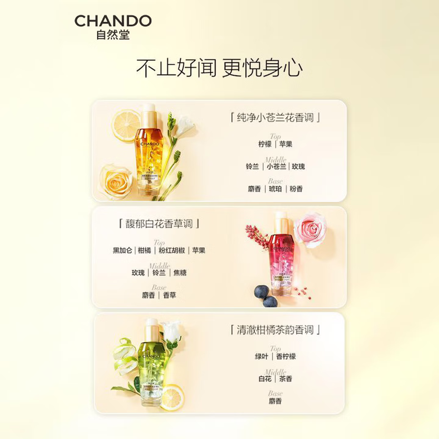 自然堂(CHANDO) 滋养防护润发精油(封瓶贴版)80mL(单位:瓶)高清大图