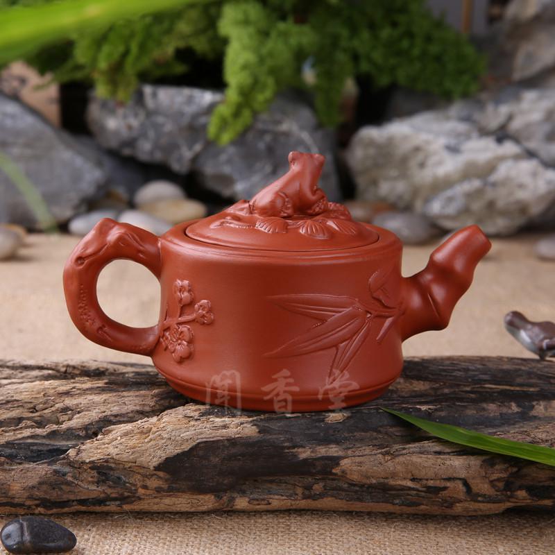 家柏饰(CORATED)紫砂壶功夫茶具茶壶全手工紫砂壶过滤泡小陶瓷茶壶高清大图