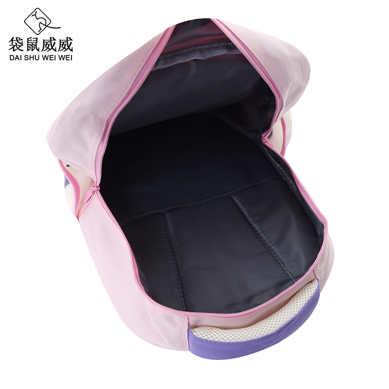 袋鼠威威 学生书包 送胶囊雨伞和文具套装 XFH2329-2高清大图