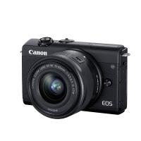 佳能(Canon)EOS M200 微单数码相机 15-45 IS STM单镜头套装 2410万像素 4K拍摄 自拍美颜 Vlog拍摄 黑色 礼包版