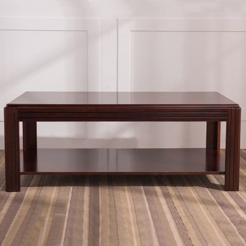 中伟(ZHONGWEI)办公茶几双层茶几现代简约长茶几1200*600*450图片