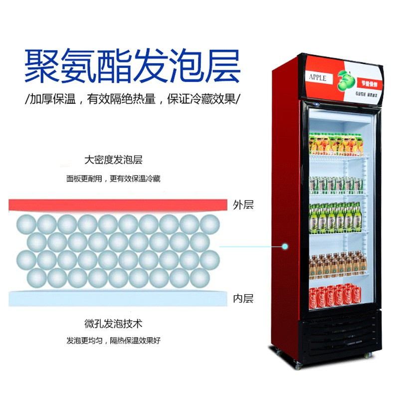 勒沃库森 单门蓝白388L 直冷 冷藏保鲜柜 bd