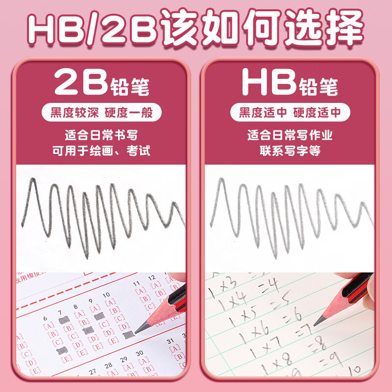 晨光红黑抽条2B铅笔30支桶装AWP308D4高清大图