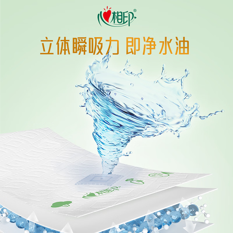 心相印绒立方单粒装85节印花厨房纸巾TKT1085(单卷)高清大图