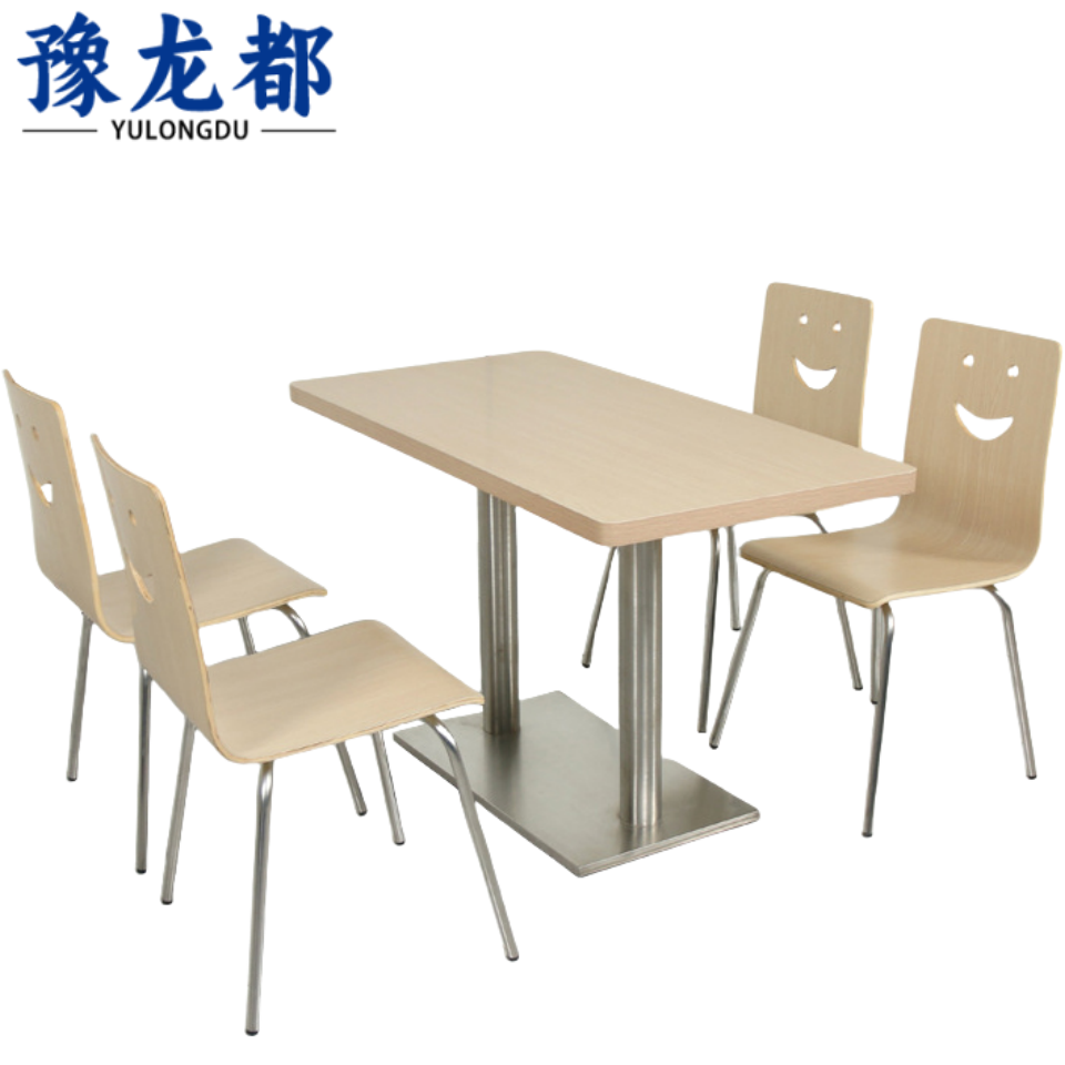 豫龙都餐桌一桌四椅套