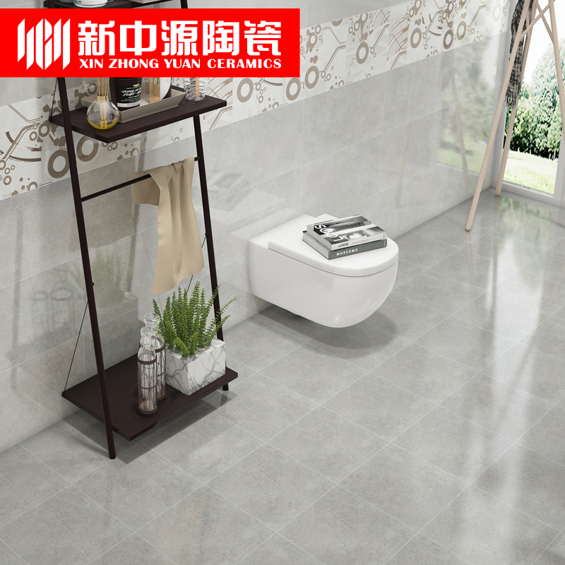 新中源陶瓷卫生间瓷砖地板砖厨房墙砖阳台300x600北欧浴室防滑地砖6099