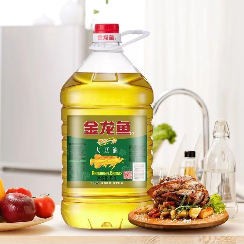 金龙鱼 精炼一级大豆油5L/桶食用油 优质大豆