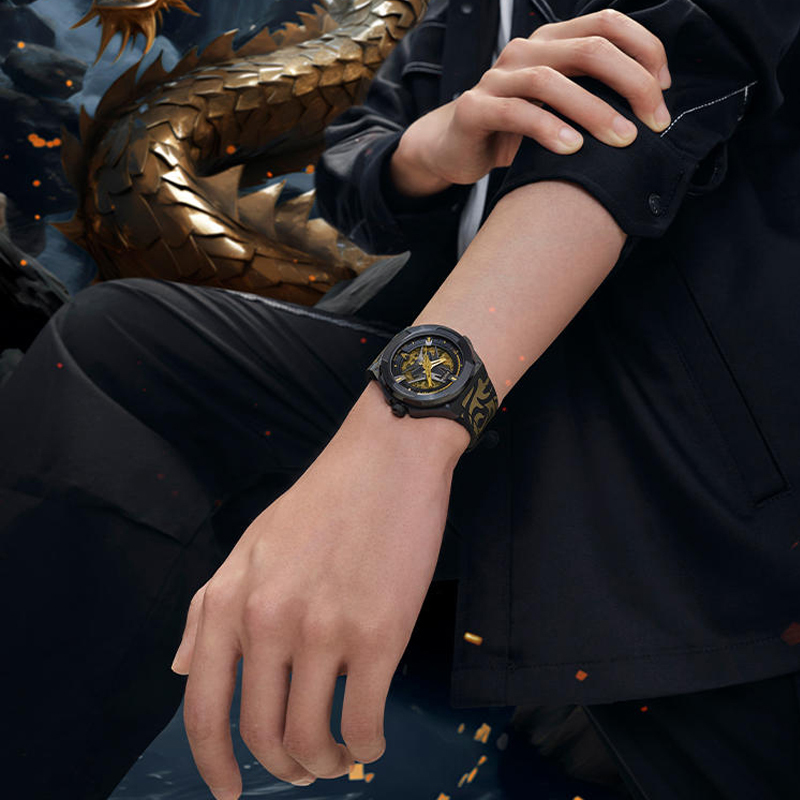 飞亚达星际系列国潮金龙主题机械手表男腕表夜光ga35016bbb