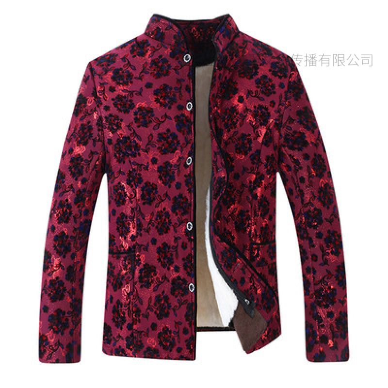 举翼王子中老年羊毛棉袄女真皮毛一体外套加厚保暖羊皮棉衣棉服高清大图