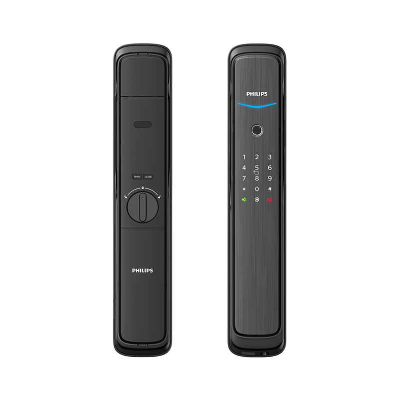 飞利浦(PHILIPS)DDL705E 智能锁全自动指纹锁家用推拉密码锁 APP远程智控防盗门电子锁 曜石黑