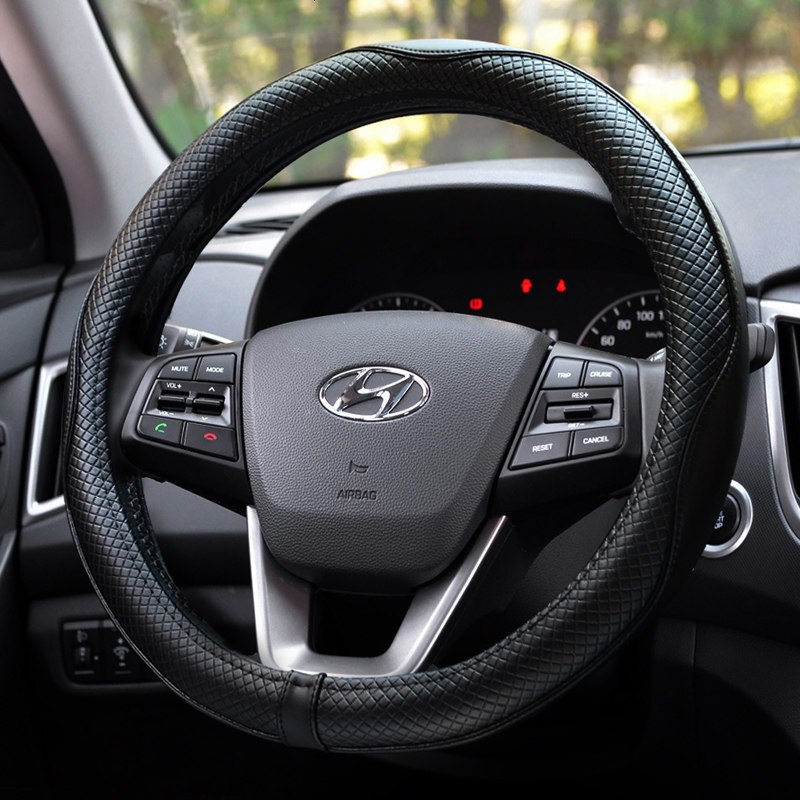 现代领动新悦动伊兰特瑞纳名图途胜朗动方向盘套真皮汽车四季把套