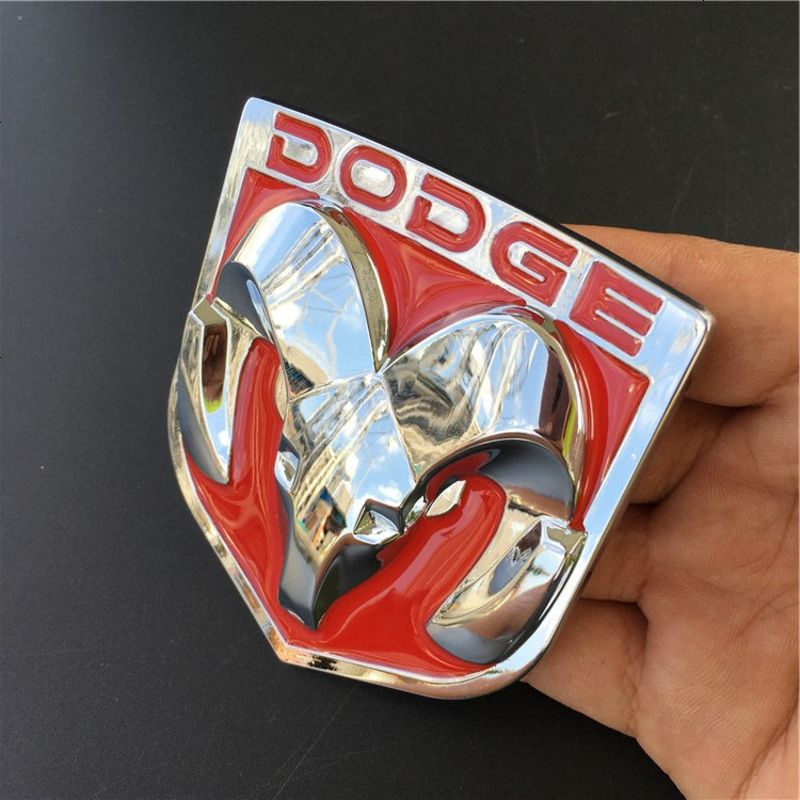 dodge道奇公羊车标酷威酷博改装金属标公羊头车贴个性车尾标道奇大号