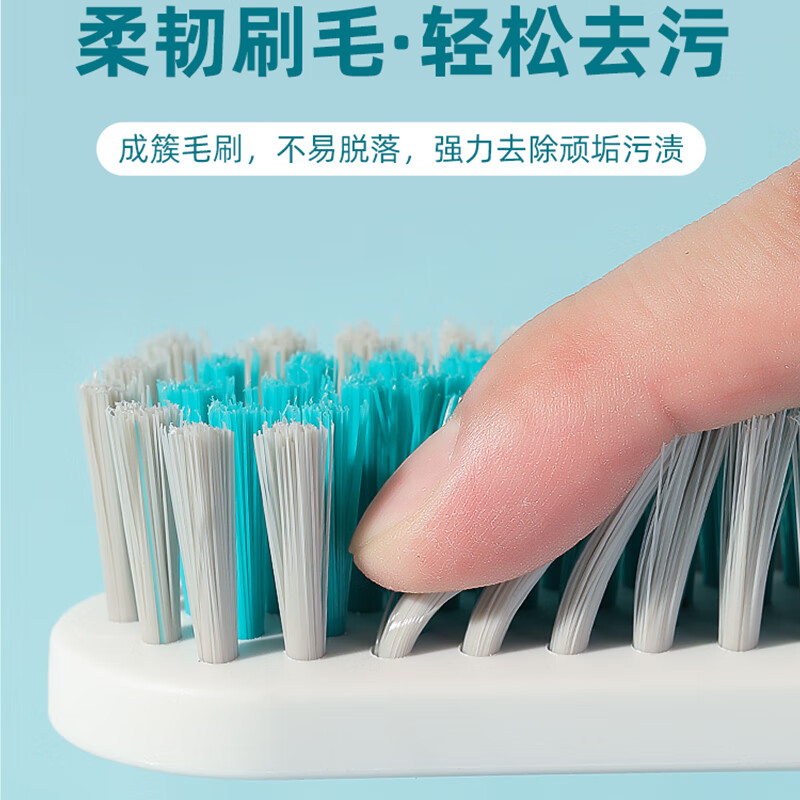 茶花 鞋刷子长柄硬毛家用多功能洗鞋清洁刷洗衣刷不伤鞋塑料小刷子高清大图