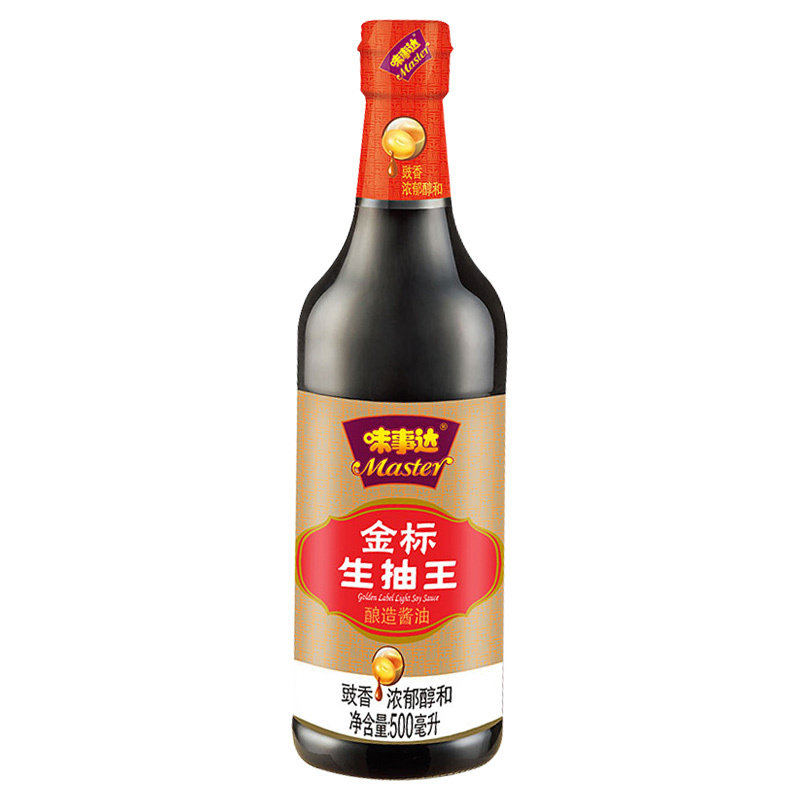 味事达.金标原晒生抽王500ML