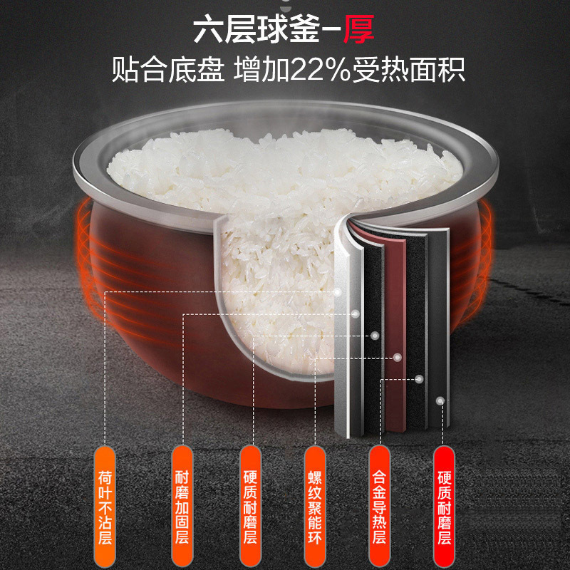 苏泊尔(SUPOR)电压力锅家用低温烹煮家用智能触控球釜内胆高压锅迷你3L容量煮饭煲汤隔水炖1-3人30FC8058Q高清大图