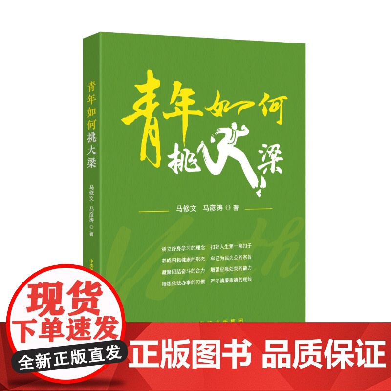 青年如何挑大梁 马修文 马彦涛著 国家行政学院出版社高清大图