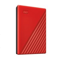 西部数据(WD)2TB USB3.0移动硬盘My Passport随行版 2.5英寸 红色(密码保护 自动备份)