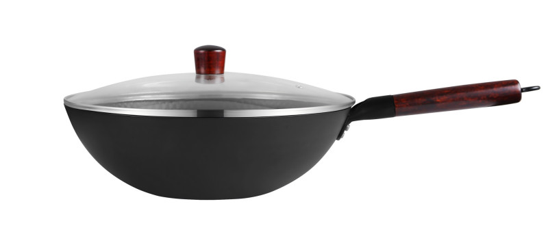 乐仕菲斯 RS-ZY3211黑钻炒锅(玻璃盖)32CM(单位:个)