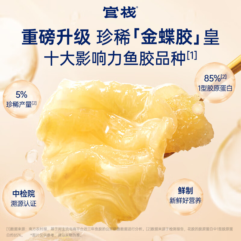 官栈养肤即食金蝶胶皇粥盒装220g*8高清大图