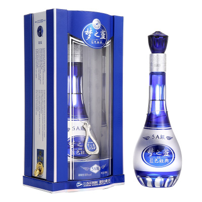 洋河(YangHe)蓝色经典梦之蓝5A梦 52度500ml单瓶装浓香型白酒(新老包装随机发货)
