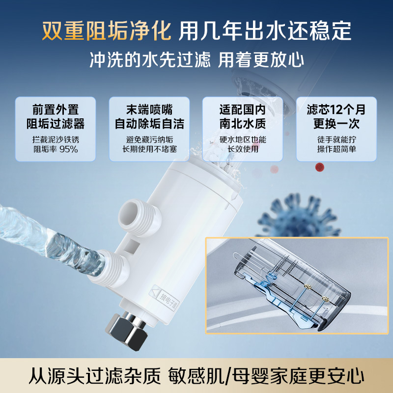 AO史密斯[2026新品]即热式智能马桶盖暖风烘干活水清洗抗菌AZF1001-Y03 [活水即热零等待]高清大图