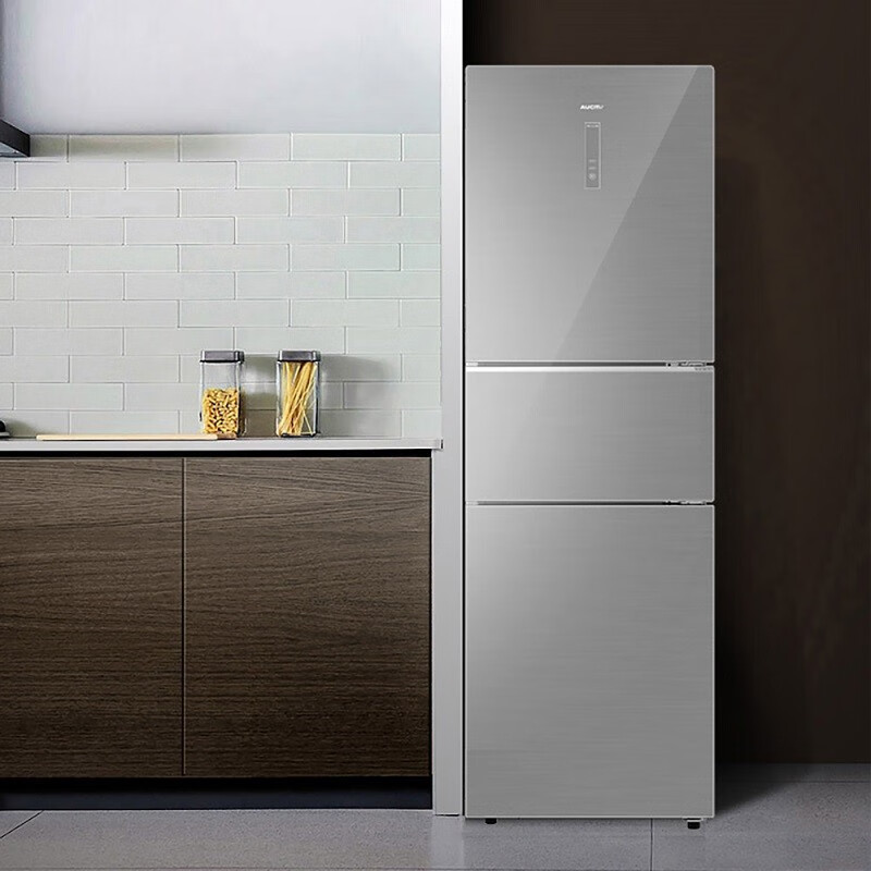 澳柯玛(aucma)冰箱澳柯玛三门冰箱bcd-269wpgx晶钻银报价_参数_图片