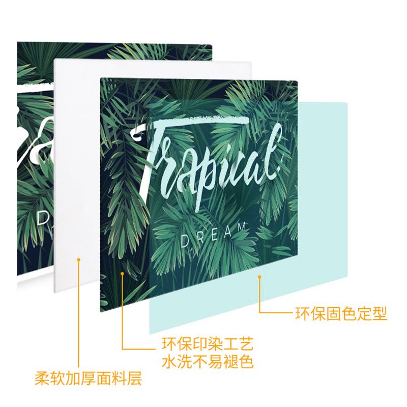 幸福派 电视罩防尘罩套简约现代曲面电视机罩挂式液晶客厅55英寸50英寸盖布 041发财树2 55寸(130*80cm)图片