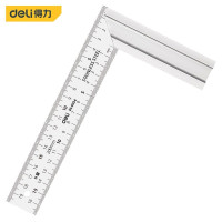 得力（deli）钢角尺双面刻度90度尺拐尺L型木工尺200mm DL4034