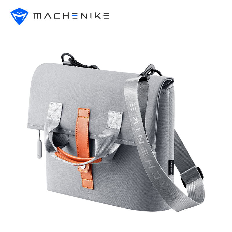 机械师MACHENIKE 手提电脑包单肩挎包适用联想苹果戴尔华硕华为笔记本15.6/17.3男女13.3小米(深灰色)