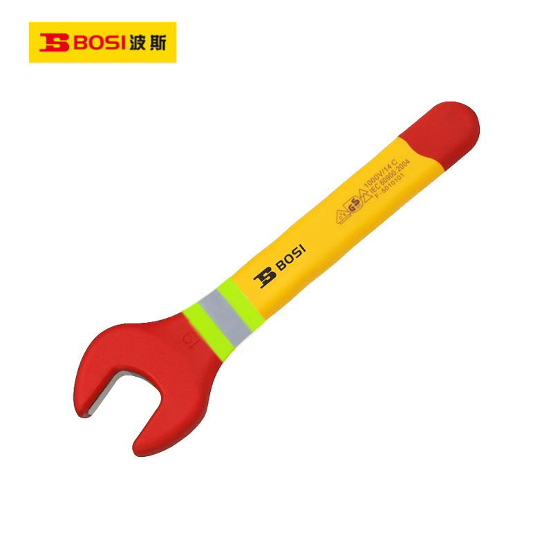 波斯(BOSI) 荧光系列VDE绝缘开口扳手 24mm 把高清大图