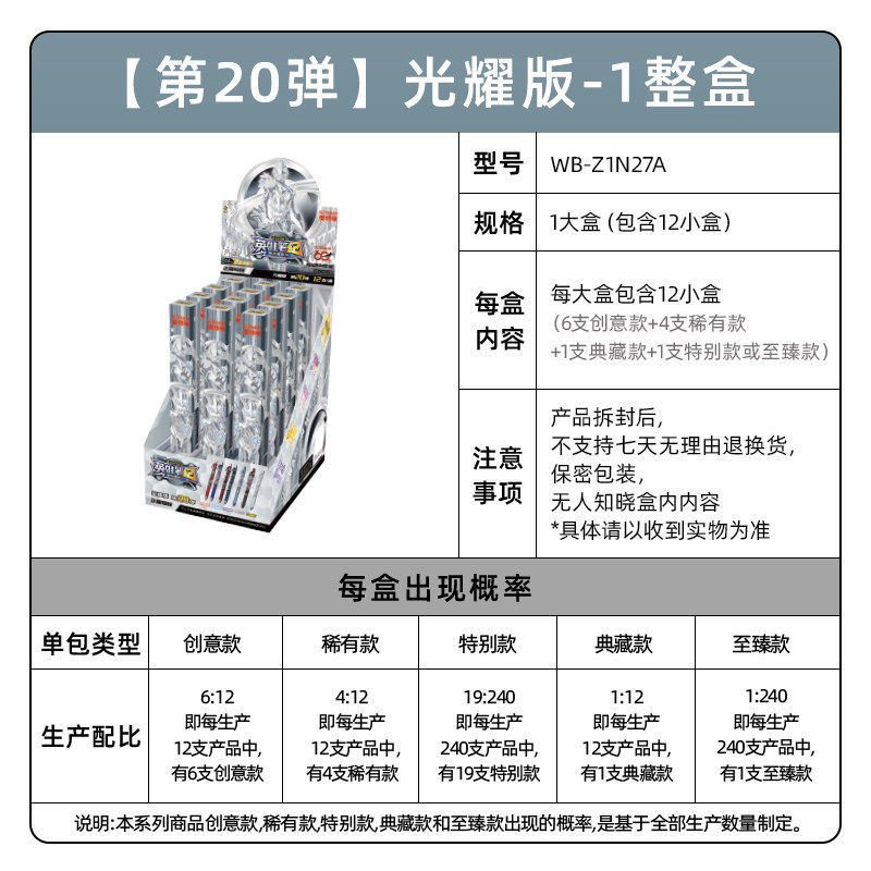 正版奥特曼笔中性笔第19弹文具套装整盒稀有签字笔动漫周边盲盒笔 奥特曼中性笔19弹整盒12支高清大图