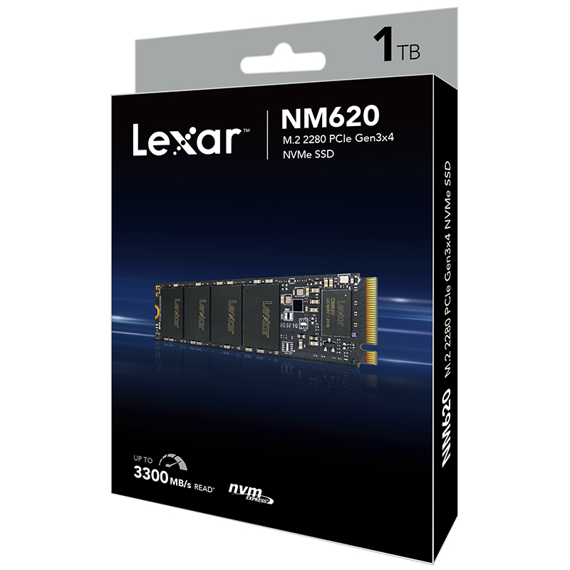 雷克沙(Lexar)NM620系列 1TB M.2 2280 NVMe SSD 电竞 发烧级 固态硬盘高清大图