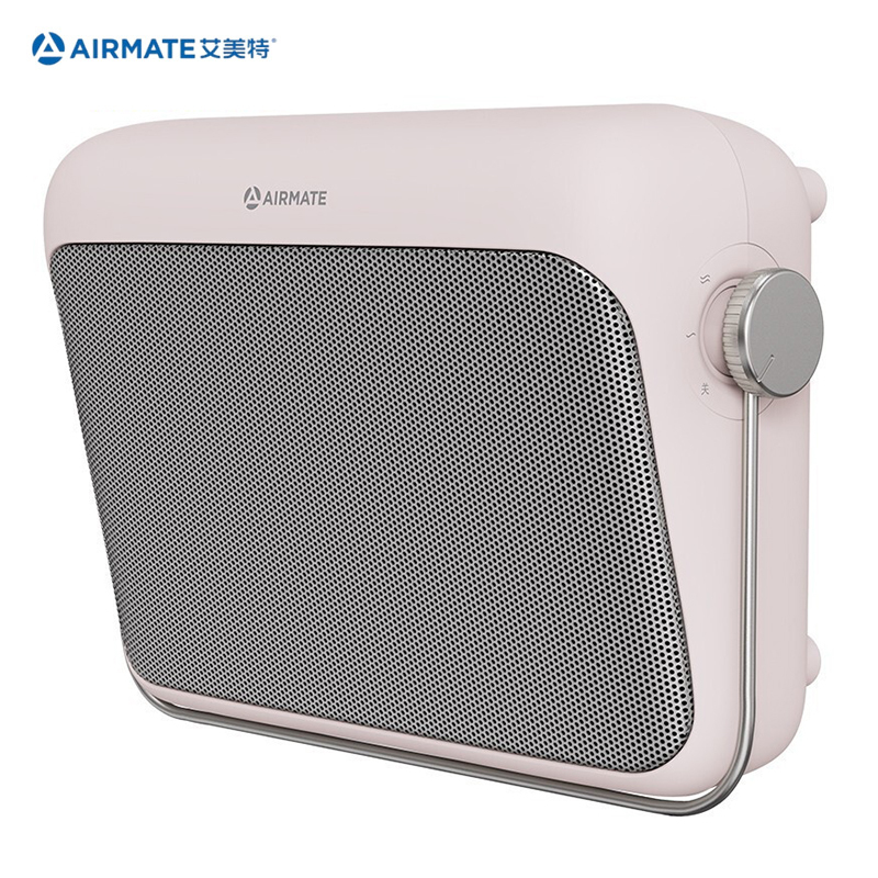 艾美特(AIRMATE)暖风机取暖器浴室小型壁挂免打孔电暖器家用电热暖气办公室热风机居浴两用 粉色HP20-K6-3高清大图