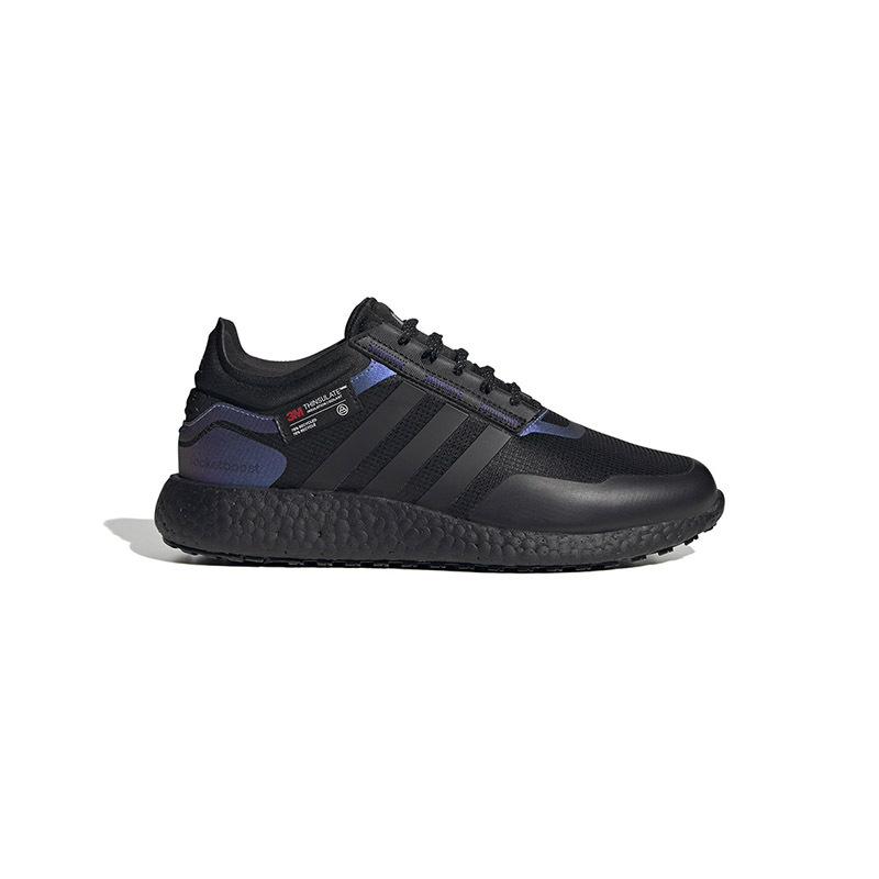 adidas Rocket Boost 舒适 耐磨防滑减震回弹 低帮 跑步鞋 男女同款 黑蓝 HQ7212