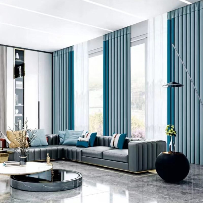 瀚隔 云朵麻窗帘北欧简约现代窗帘飘窗客厅轻奢卧室窗帘1.5*2.7m挂钩帘